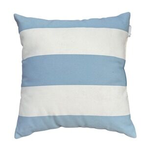 Pottery Barn Blue and White Striped Throw Pillow Cover 20x20‎